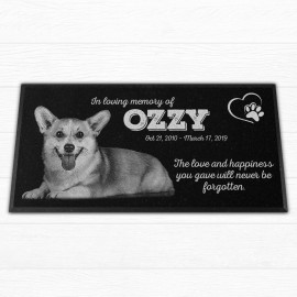 Personalized 12x6x¾" Pet Grave Marker